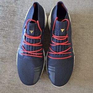 Under Armour Navy and Red Athletic Shoes